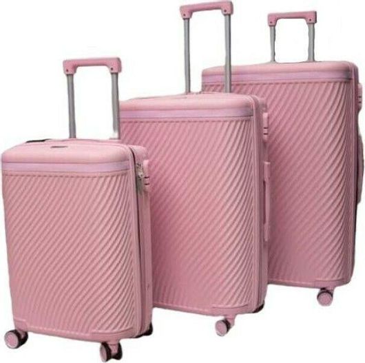 Βαλίτσα Ταξιδίου Forecast Σκληρή με 4 Ρόδες Ροζ