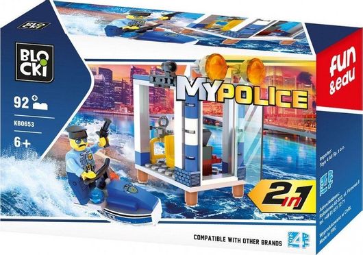 Τουβλάκια Blocki KB0653 MyPolice 92τμχ για 6+ Ετών