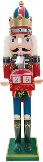 Χριστουγεννιάτικο Διακοσμητικό Καρυοθραύστης Aca X026006 Ξύλινος Βασιλιάς 60cm