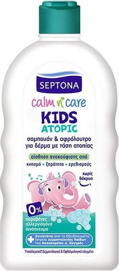 Septona Παιδικό Αφρόλουτρο & Σαμπουάν "Calm N' Care" για την Ατοπική Δερματίτιδα σε Μορφή Gel 200ml
