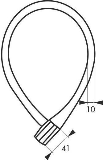 Αλυσίδα Ποδηλάτου Thirard 00301121 SOFTY Φ10mm x 0.6m με 2 Κλειδιά Κουλούρα Κίτρινο
