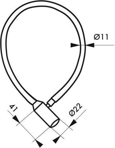 Σετ Αλυσίδες Ποδηλάτου Thirard 00331017 5mm x 0.5m με 2 Κλειδιά 3τμχ Κουλούρα Μαύρο