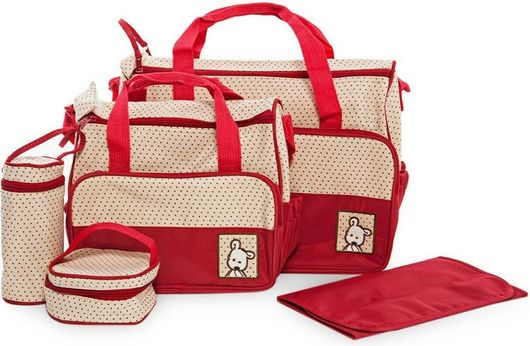 Τσάντα Αλλαξιέρα Cangaroo 4500450003 Ώμου / Χειρός με Στρωματάκι Κόκκινο