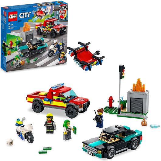 Lego City Fire Rescue Police Chase για 5+ Ετών