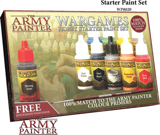 Χρώματα Μοντελισμού The Army Painter Warpaints 8τμχ 18ml Starter Paint Set