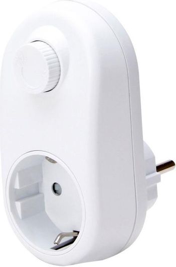 Αντάπτορας Πρίζας Kopp Schuko & Dimmer Led 3-24W 470172081 Λευκό