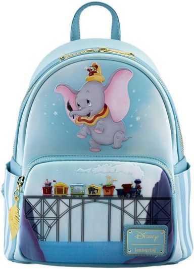 Παιδική Τσάντα Βόλτας Loungefly Disney 80Th Aniversary Dumbo 26cm Γαλάζιο