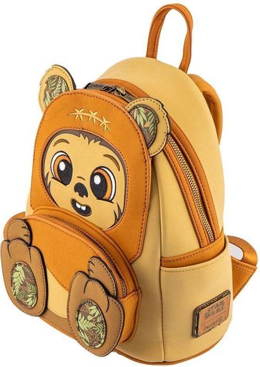 Παιδική Τσάντα Βόλτας Loungefly Star Wars Wicket W.Warrick 26cm Καφέ