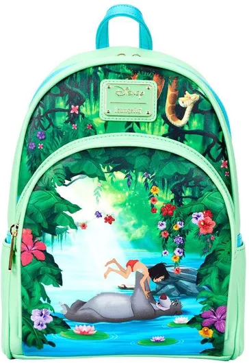 Παιδική Τσάντα Βόλτας Loungefly Disney The Jungle Book Bare Necessities 26cm Πράσινο