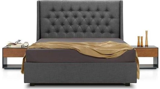 Κρεβάτι Entos Celeste με Αποθηκευτικό Χώρο 160x200cm Ανθρακί