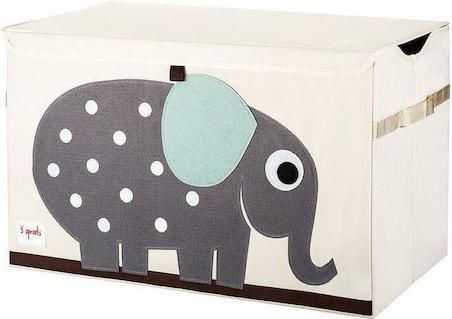 Παιδικό Καλάθι Αποθήκευσης 3 Sprouts με Καπάκι Toy Chest Elephant