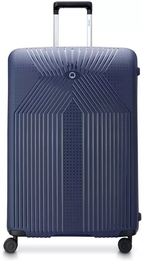 Βαλίτσα Ταξιδίου Delsey Μεγάλη Σκληρή Ύψους 77cm με 4 Ρόδες Μπλε