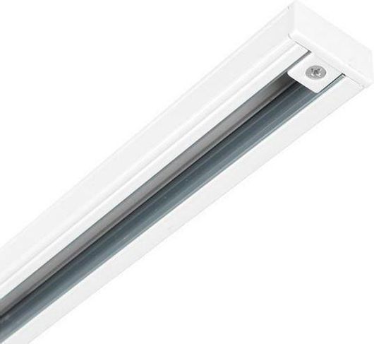 Ράγα Φωτιστικού Eurolamp 145-55130 από Αλουμίνιο 2 Καλωδίων 1m για Σποτ Λευκό