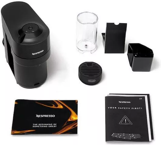 Καφετιέρα για Κάψουλες De'Longhi Vertuo Pop ENV90.B για Vertuo Πίεσης 15bar Μαύρο