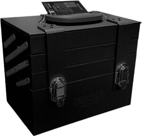 Βαλιτσάκι Αισθητικής GM18013 Μεταλλικό 28x24x20cm Μαύρο