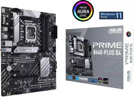 Μητρική Κάρτα Asus Prime B660-Plus D4 ATX με Intel 1700 Socket