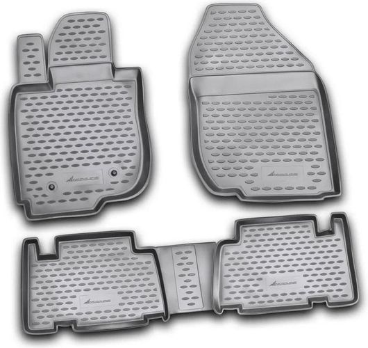 Πατάκια Αυτοκινήτου Novline για Toyota Rav 4 01/2006-2009 Μπροστινά & Πίσω 4 τμχ Μαύρο