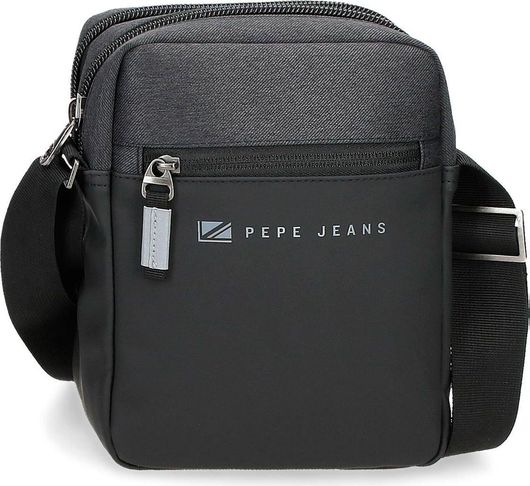 Ανδρικό Τσαντάκι Ώμου Pepe Jeans 22x17x7cm Jarvis Μαύρο