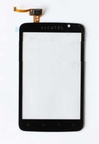 Οθόνη & Μπροστινή Πρόσοψη Alcatel OT 991 με Touch Screen Μαύρο