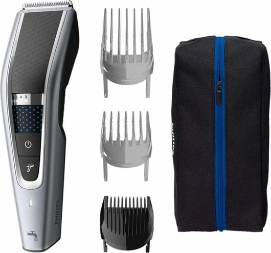 Philips Series 5000 Επαναφορτιζόμενη Κουρευτική Μηχανή Silver/Black HC5630/15