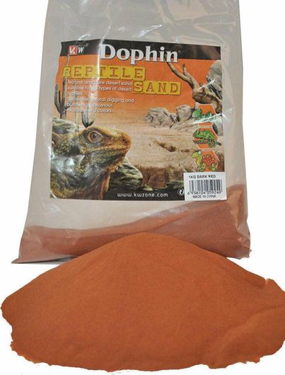 Υπόστρωμα Άμμου Dophin για Ενυδρεά Ερπετών Reptile Sand Κόκκινο 1Kg