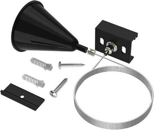 Ντίζα για Κρέμασμα Φωτιστικών Inlight TC014 Μαύρο