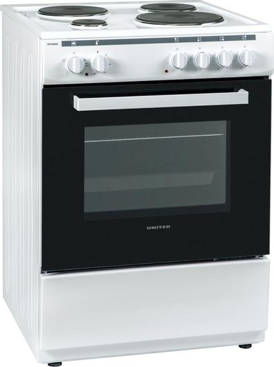 Κουζίνα United UFC-60263 65lt με Εμαγιέ Εστίες Λευκό