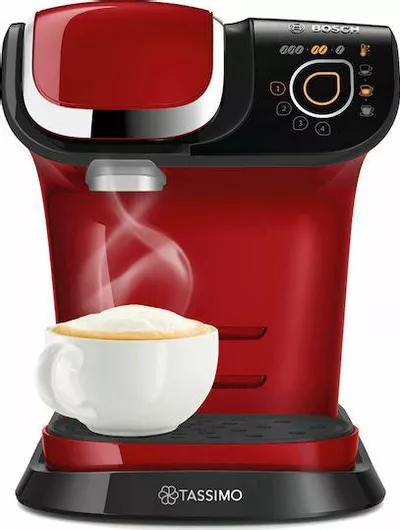 Bosch My Way 2 Καφετιέρα για Κάψουλες Tassimo Πίεσης 3.3bar Red