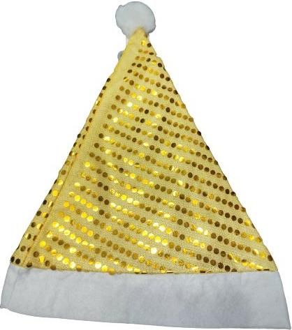 Χριστουγεννιάτικος Σκούφος 300000052536 με Στρας Κίτρινο