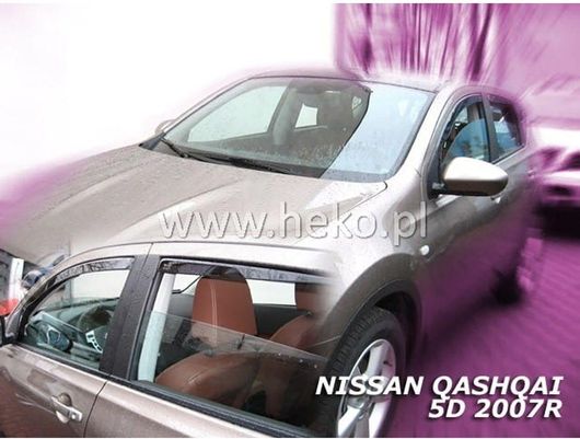Σετ Ανεμοθραύστες Heko Μπροστινοί & Πίσω για Nissan Qashqai I J10 5D 02 / 2007-2013 4τμχ