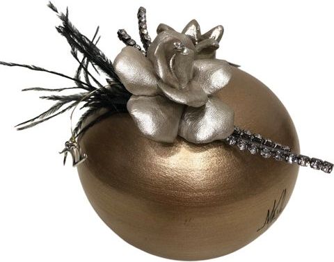 Γούρι με Ρόδι 100-110-P153 Επιραπέζιο Κεραμικό 9x9cm