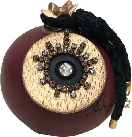 Γούρι με Ρόδι 100-110-P169 Επιραπέζιο Κεραμικό 9x9cm