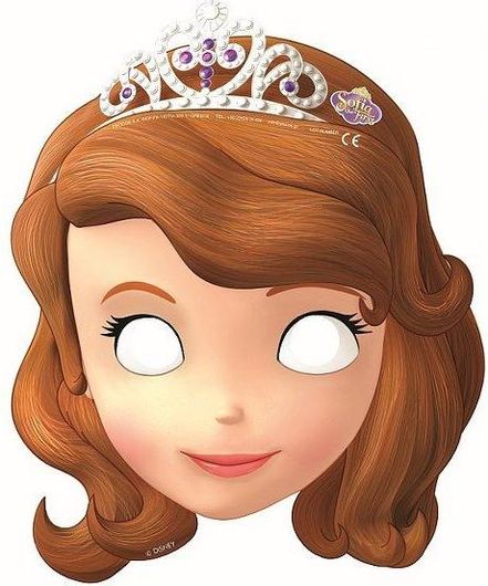 Χάρτινες Μάσκες 83005 Πριγκίπισσα Σοφία 6 τμχ