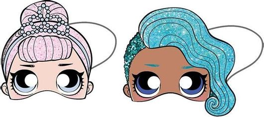 Χάρτινες Μάσκες 91054 LOL Surprise 6 τμχ