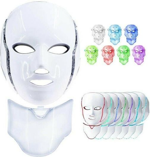Μάσκα Φωτοθεραπείας MG51711 Προσώπου Λαιμού LED 7 Χρωμάτων