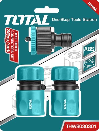 Σετ Ταχυσυνδεσμοι Νερου Total THWS030301 1/2" 3τμχ