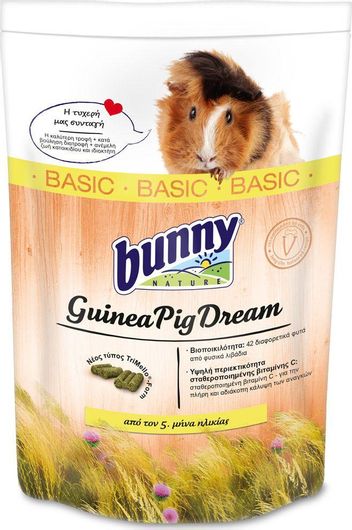 Τροφή Τρωκτικών Bunny Guinea Pig Dream Basic Ξηρά για Ινδικά Χοιρίδια 1.5Kg