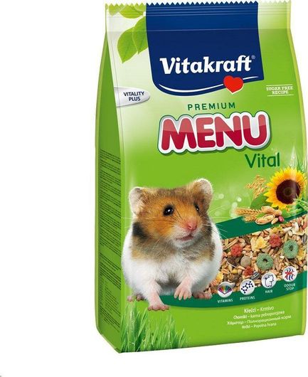 Τροφή Τρωκτικών Vitakraft Menu Vital Life Premium για Χάμστερ 1Kg