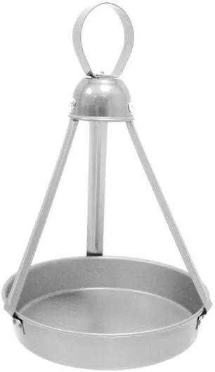 Δίσκος Σερβιρίσματος Καφενείου 22/AL Αλουμινίου 22cm Γκρι