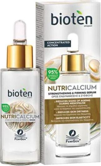 Bioten Nutricalcium Αντιγηραντικό Serum Προσώπου με Νιασιναμίδη & Υαλουρονικό Οξύ για Λάμψη & Σύσφιξη 30ml