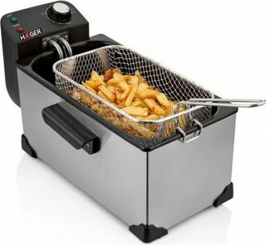 Haeger HG-5299 Φριτέζα Λαδιού με Αποσπώμενο Κάδο 3lt Ασημί