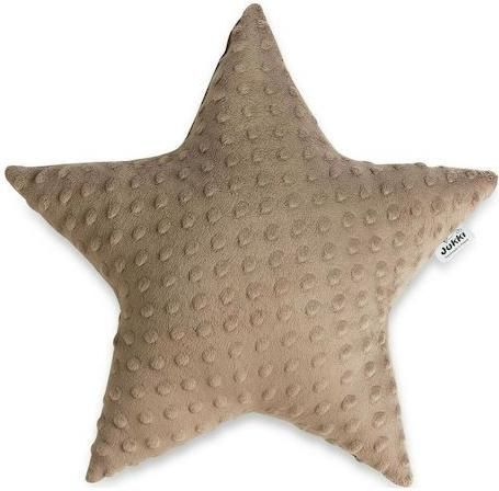 Διακοσμητικό Μαξιλάρι Κούνιας Jukki 5907534756593 Αστέρι 40x40cm Καφέ