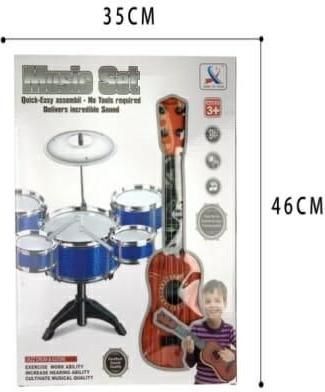Παιδικό Σετ Drums & Κιθάρα 333-008 100597 για 3+ Ετών