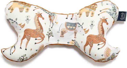 Μαξιλαράκι Καροτσιού La Millou από Οργανικό Βαμβάκι Angel’s Wings Art of Kenya Toffi Πορτοκαλί