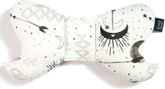 Μαξιλαράκι Καροτσιού La Millou από Οργανικό Βαμβάκι Angel’s Wings Bright Luna Sand Μπεζ