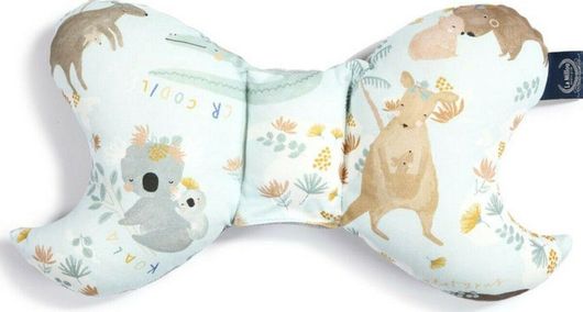 Μαξιλαράκι Καροτσιού La Millou από Οργανικό Βαμβάκι Angel's Wings Dundee and Friends Μπλε