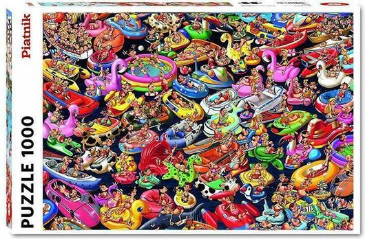 Puzzle Rubber Dinghies Floating Around 2D 1000 Κομμάτια