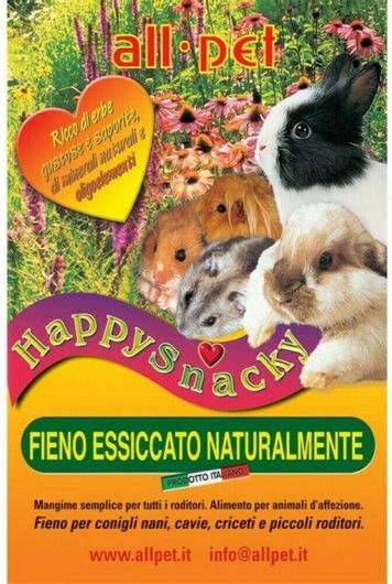 Τροφή Τρωκτικών All Pet Happy Snacky για Ινδικά Χοιρίδια & Κουνέλια 1Kg