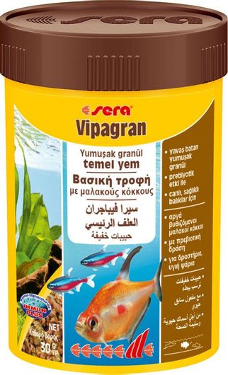 Τροφή Ψαριών Sera Vipagran Nature Βασική Σε Κόκκους Για Ψάρια 250ml