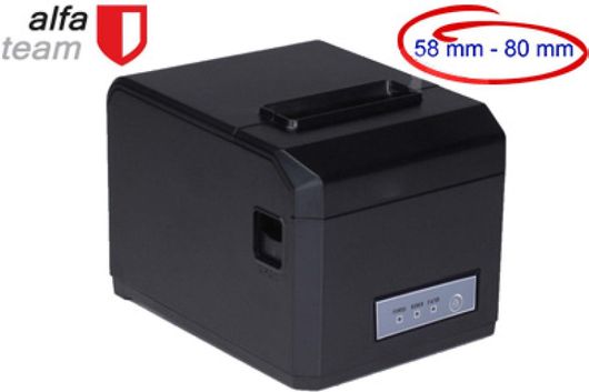 Θερμικός Εκτυπωτής Alfa TP-80E με Ταχύτητα Εκτύπωσης εως 300mm/s Μαύρο